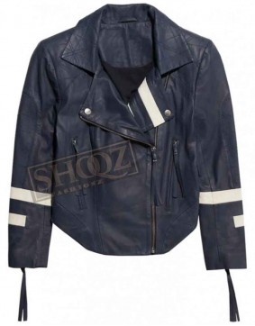 Agents Of Shield Chloe Bennet Blue Leather Jacket